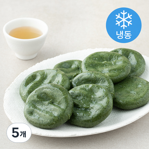 아리울떡공방 굳지않는 쑥개떡 (냉동), 350g, 5개, 1개입