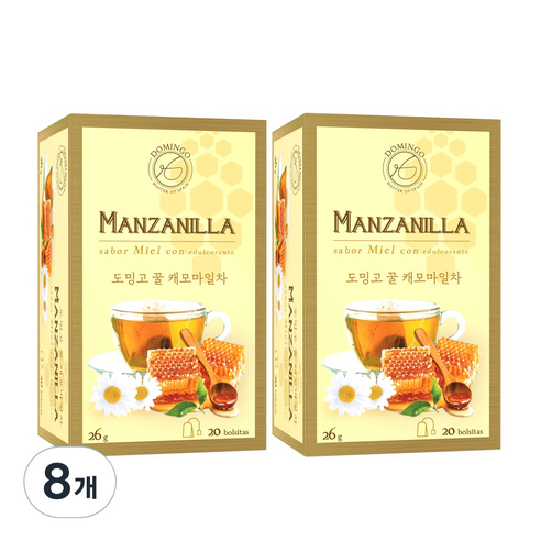 도밍고 꿀캐모마일차, 1.3g, 20개입, 8개