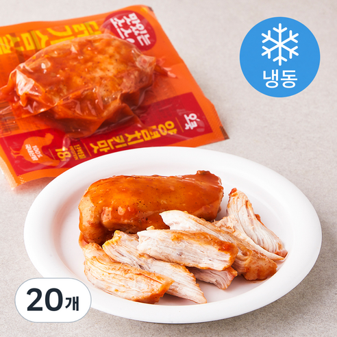 오쿡 맛있는 소스 닭가슴살 양념치킨맛 (냉동), 100g, 20개