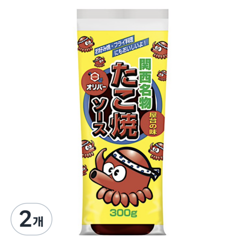 올리버소스 간사이 명물 타코야끼 소스, 300g, 2개