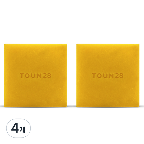 톤28 노워시 트리트먼트바 탄력, 4개, 80g