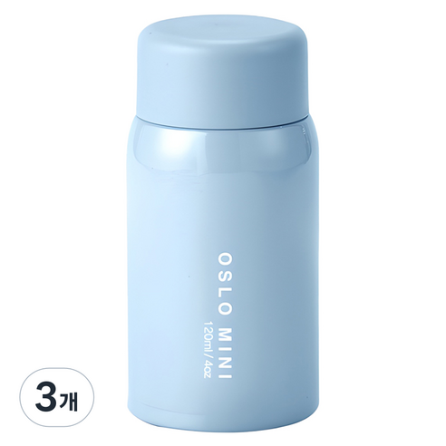 오슬로 미니 텀블러, 스카이블루, 120ml, 3개