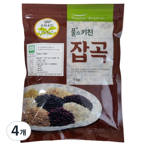 풀스키친 3색 4미, 1kg, 4개