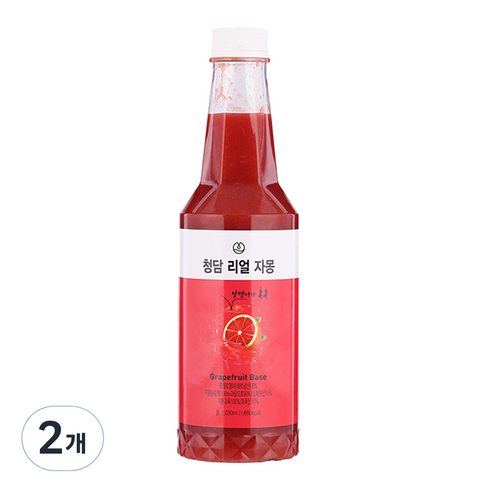 청담라이프 리얼 자몽 농축액, 1L, 2개