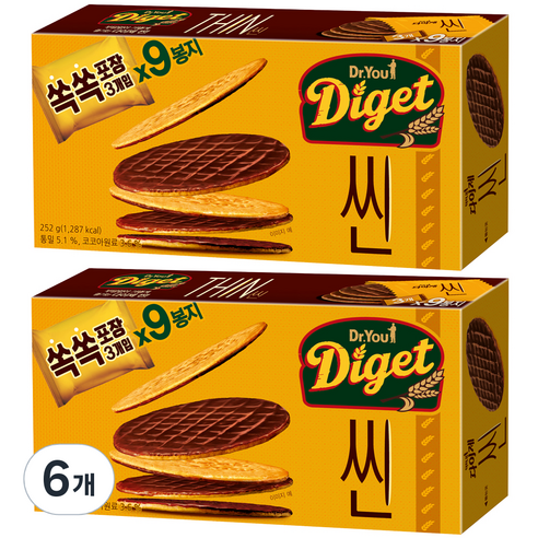 다이제 씬 252g, 6개
