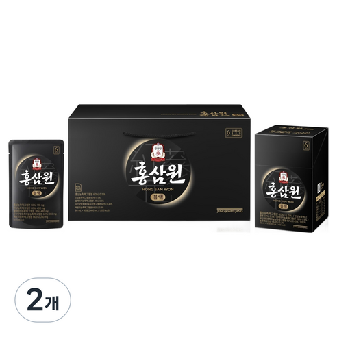 홍삼원 정관장 블랙 30p, 2개, 2400ml