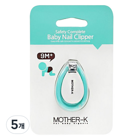 마더케이 영유아 손톱깎이, 민트, 5개