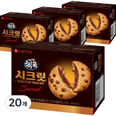 칙촉 시크릿, 80g, 20개
