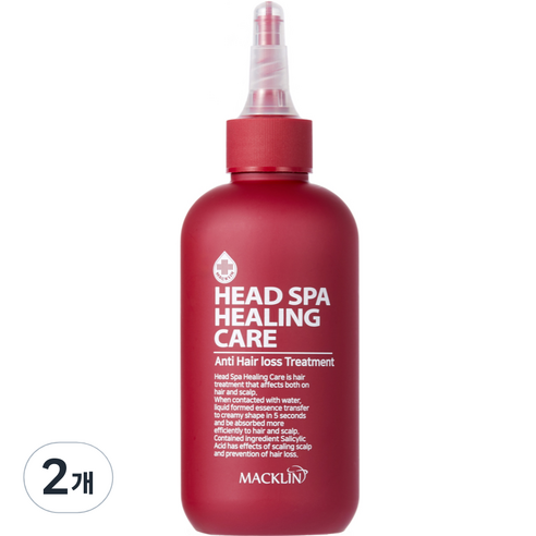 맥클린코스메틱 헤드스파 힐링케어 트리트먼트, 200ml, 2개