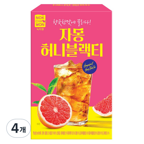 녹차원 자몽허니블랙티, 17g, 10개입, 4개