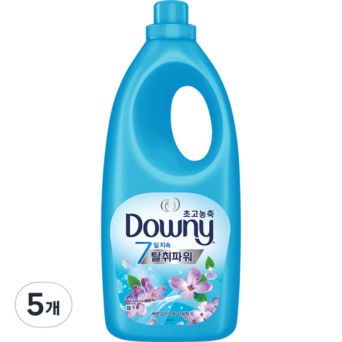 2020 다우니 초고농축 섬유유연제 레몬그라스와 라일락 본품, 2L, 5개