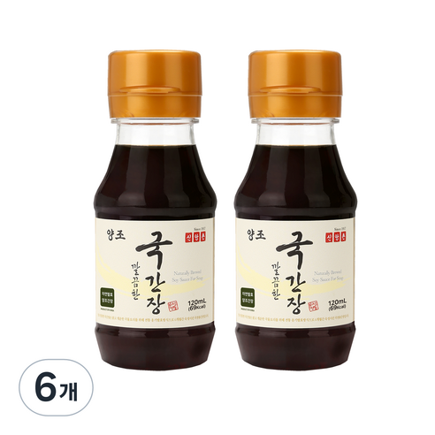 신앙촌 양조 테이블 국간장, 120ml, 6개