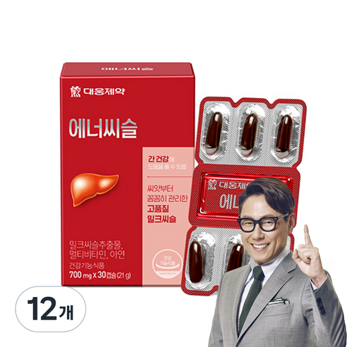 대웅제약 에너씨슬 밀크씨슬, 30정, 12개