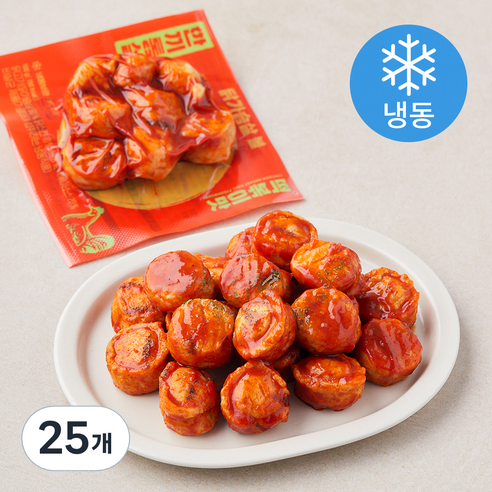 한끼통살 닭가슴살 볼 떡볶이맛 (냉동), 100g, 25개