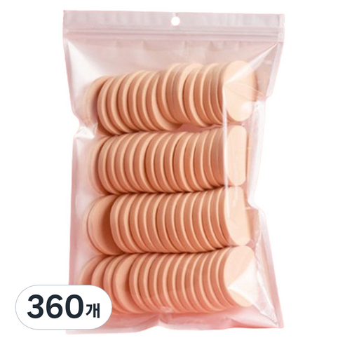 블루무역 메이크업 퍼프 NBR 퍼프, 360개, 스킨