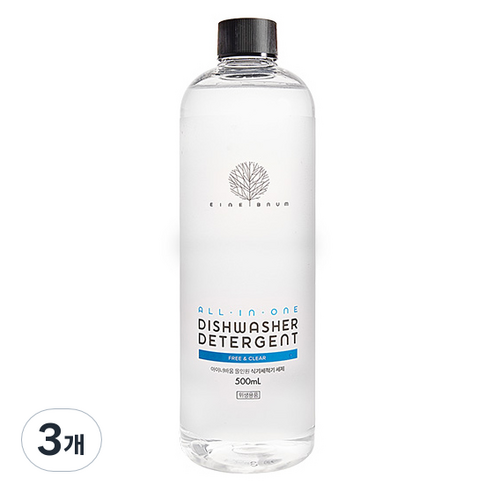 아이너바움 올인원 식기세척기 세제, 3개, 500ml