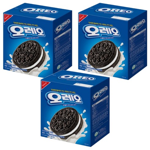 오레오 초콜릿 샌드위치 쿠키 화이트 크림, 50g, 36개