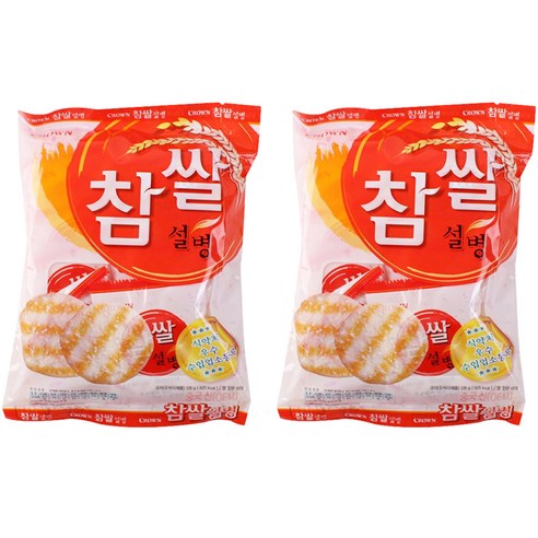 크라운 참쌀설병, 128g, 12개