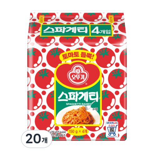 오뚜기 스파게티, 150g, 20개