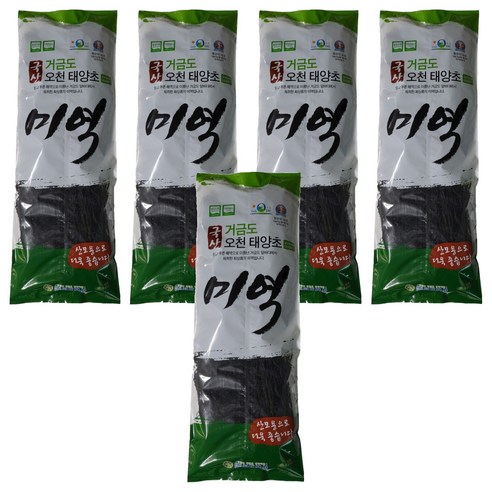 골드물산 거금도 오천 태양초 미역, 500g, 5개