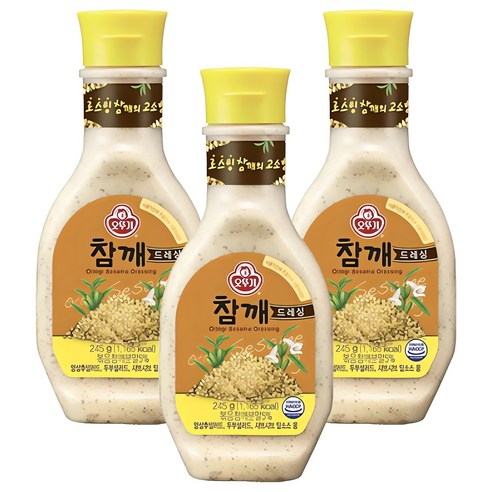 오뚜기 참깨 드레싱, 245g, 3개