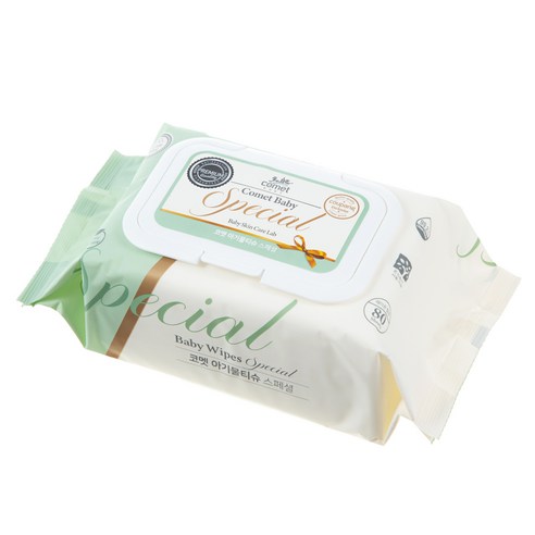순수한 성분으로 만든 아기용 물티슈