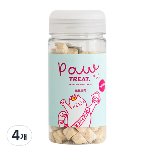 바잇미 포포트릿 반려동물 동결건조 간식 가자미 40g, 4개