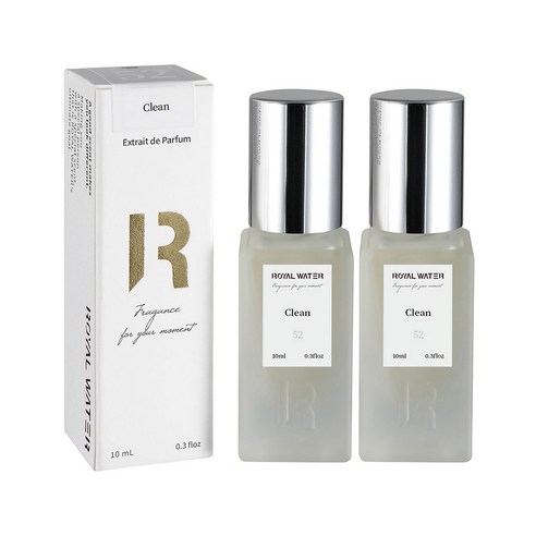 로얄워터 클린 엑스트레 드 퍼퓸, 10ml, 2개