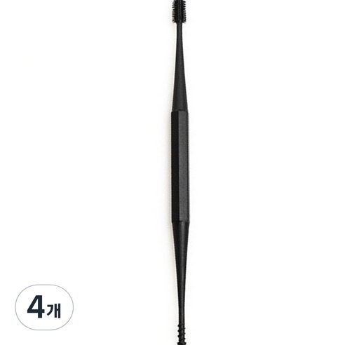 봄봄리빙 실리콘 듀얼팁 귀청소 귀이개 블랙, 1개, 4개