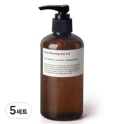 레이지소사이어티 시카 쉐이빙젤 2.3 + 펌프, 250ml, 5개