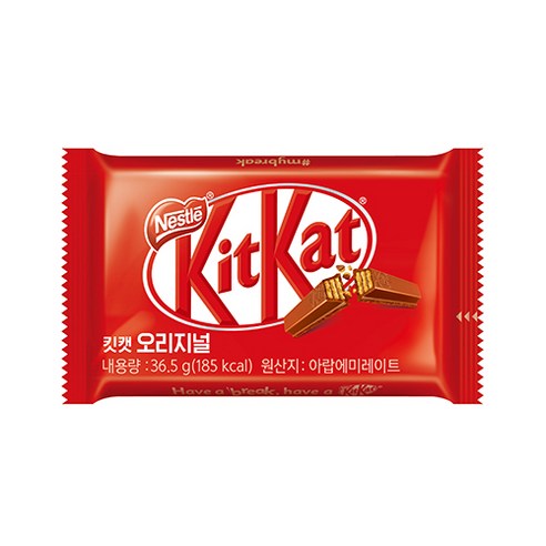 네슬레 킷캣 4핑거 36.5g, 24개 초콜릿의 꽁꽁한 맛을 만끽하는 단품세트