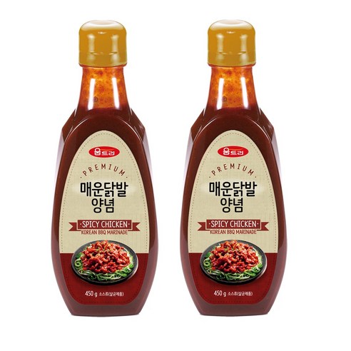 움트리 매운닭발양념, 450g, 2개