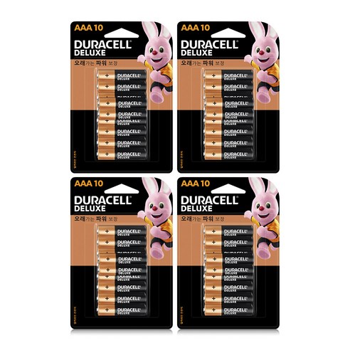 듀라셀 디럭스 알카라인 AAA건전지, 8개입, 1개