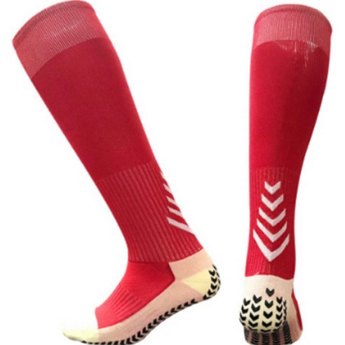 HnEx 장목 논슬립 스포츠양말, 레드, 1개