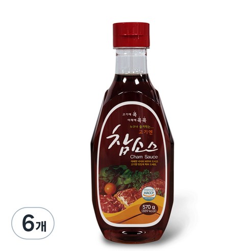우리식품 고기엔 참소스, 570g, 6개
