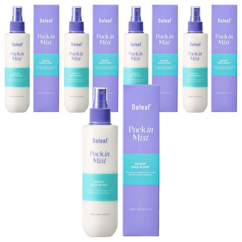 달리프 글램 노워시 헤어 팩 인 미스트, 200ml, 5개