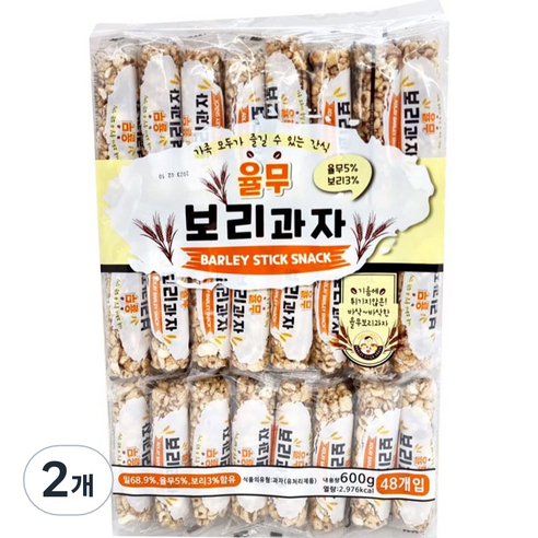 율무로 만든 고소한 율무 보리과자 48p, 600g, 2개