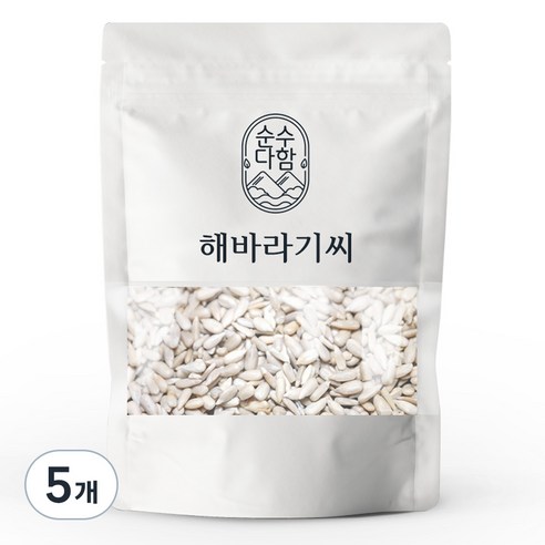 순수다함 해바라기씨, 200g, 5개