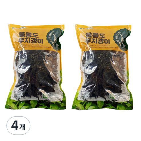 해뜨는섬 울릉도 부지갱이, 100g, 4개