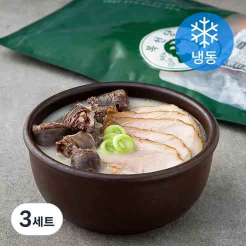 복선당 제주 돔베고기 순대국밥 2인분 600g + 소스 15g x 2p 세트 (냉동), 3세트