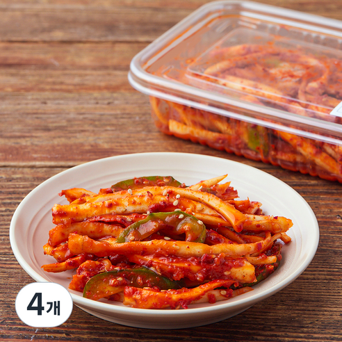 식탁위의사계 오이 도라지 무침, 300g, 4개