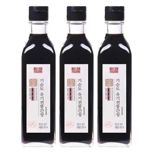 기순도전통장 유기전통간장, 3개, 300ml