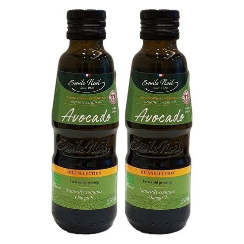 에밀리노엘 유기농 아보카도 오일, 250ml, 2개