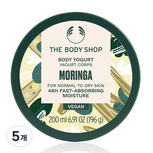 더바디샵 모링가 바디 요거트, 5개, 200ml