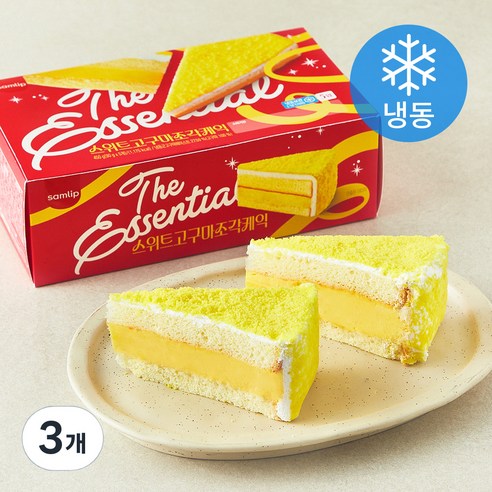삼립 스위트 고구마 조각케익 5개입 (냉동), 450g, 3개