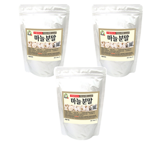 백장생 마늘분말, 300g, 3개