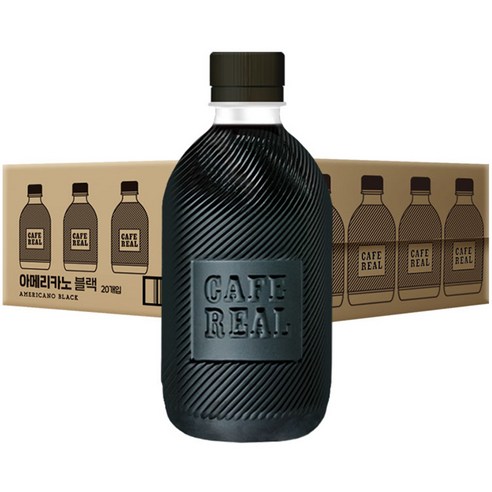 쟈뎅 까페리얼 아메리카노 블랙 무라벨, 400ml, 20개