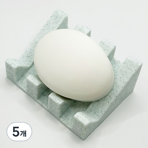 논슬립 실리콘 비누받침, 마블, 5개
