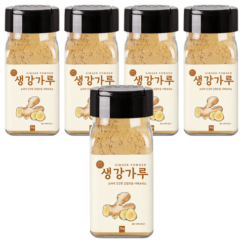 바른미각 생강분말, 35g, 5개