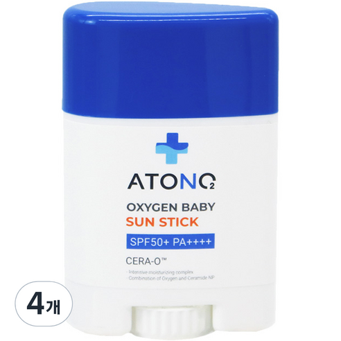 아토앤오투 옥시젠 베이비 선스틱 SPF50+ PA++++, 20g, 4개